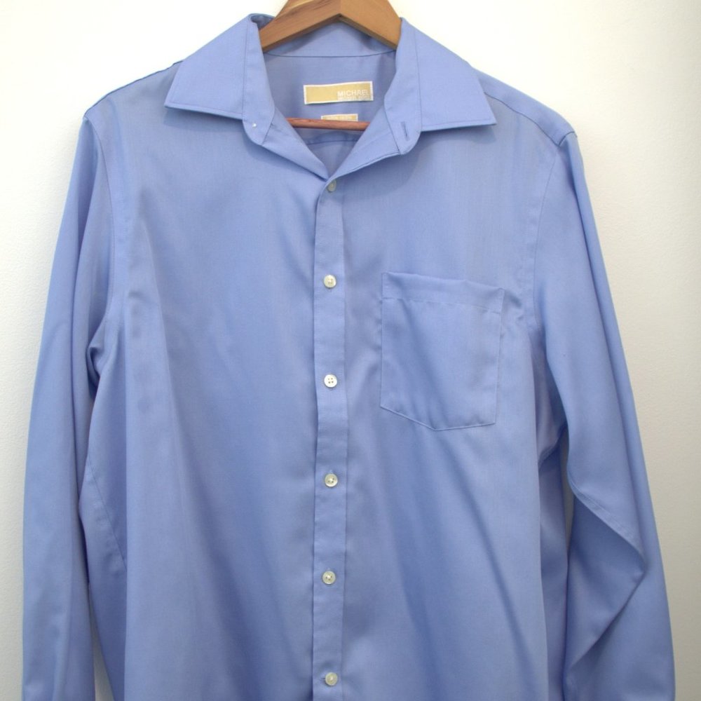 Michael Kors Blue Men's Dress Shirt 15.5 - 32 /33
